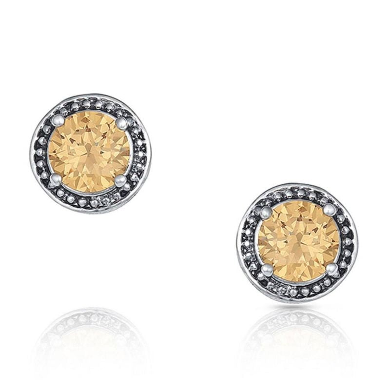 Montana Silversmiths Topaz Starlight Stud Earrings