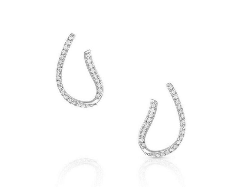 Montana Silversmiths Just A Thought Horseshoe Earr