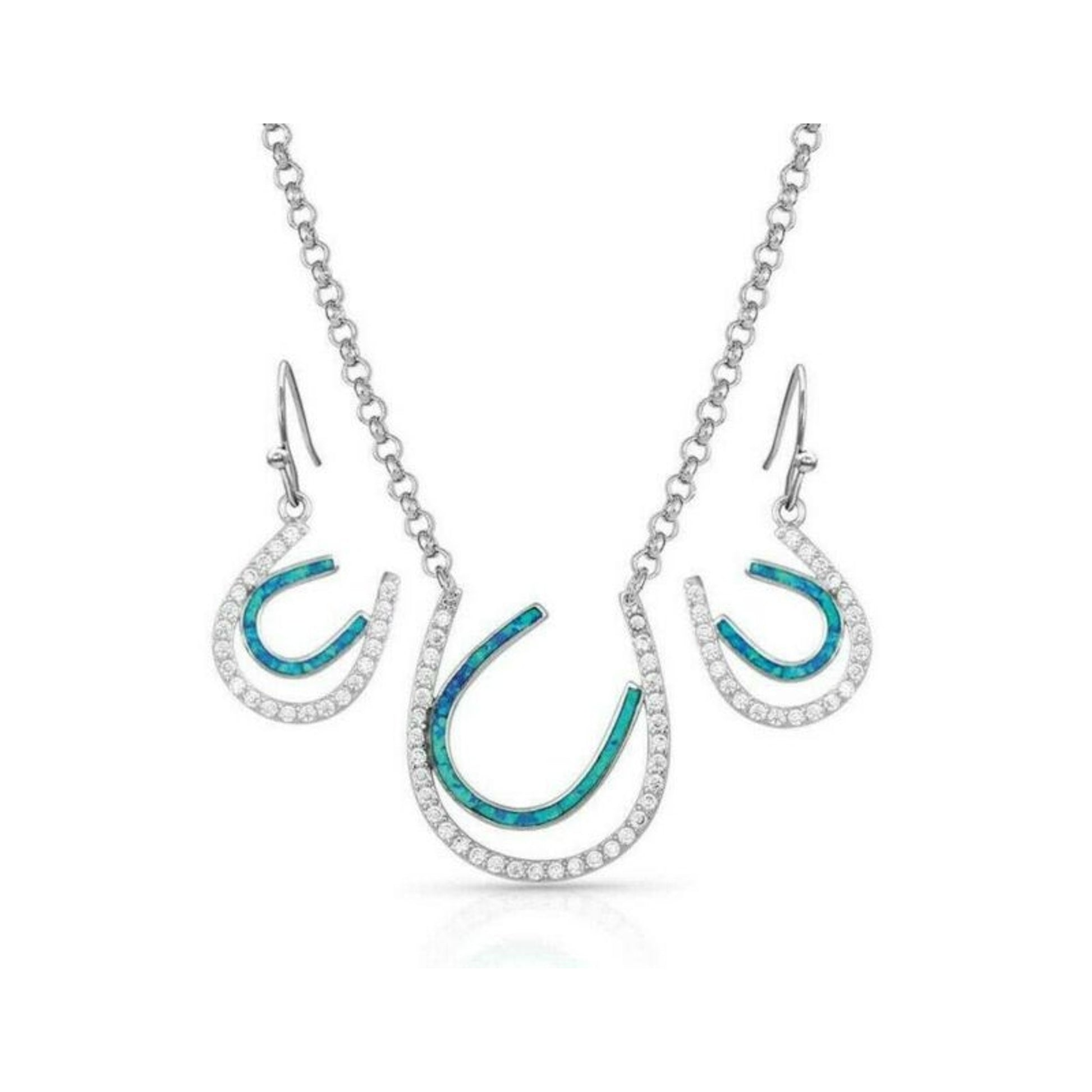 Montana Silversmiths Tipping Luck Sparkly Horsesho