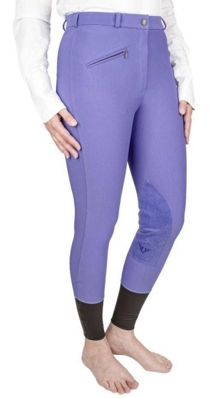 TuffRider Ladies Ribb KP Breeches 24 Gray