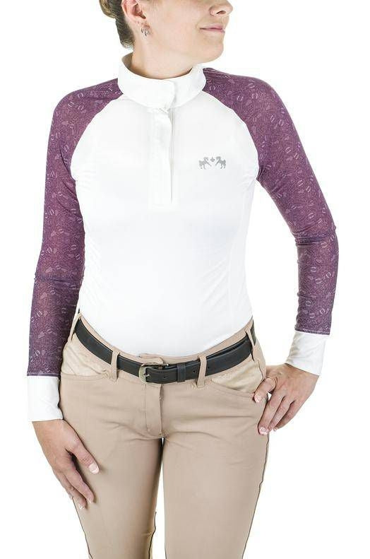 Equine Couture Ladies Smyrna Show Shirt X-Small Da