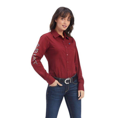 Ariat Ladies Team Kirby Long Sleeve Stretch Shirt