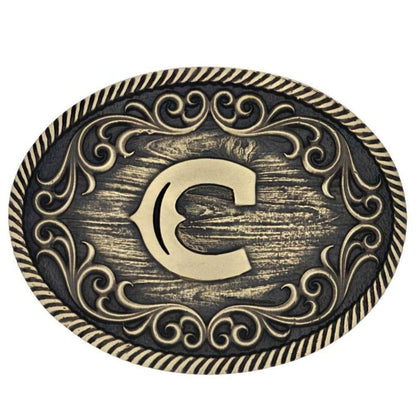 Montana Silversmiths Filigree Initial Attitude Bel