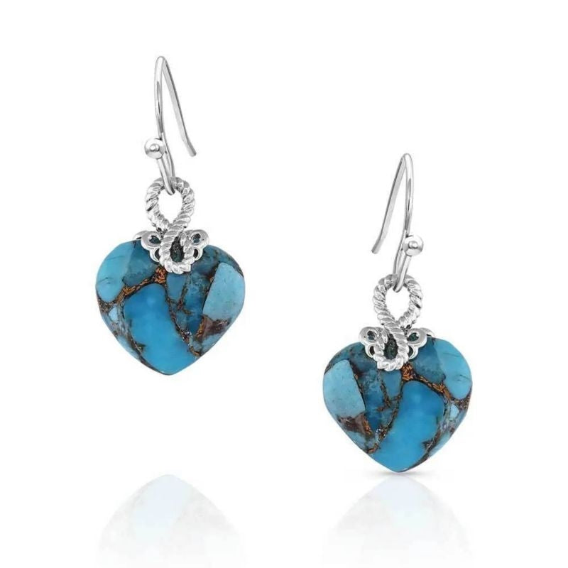 Montana Silversmiths Untamable Heart of Stone Earr