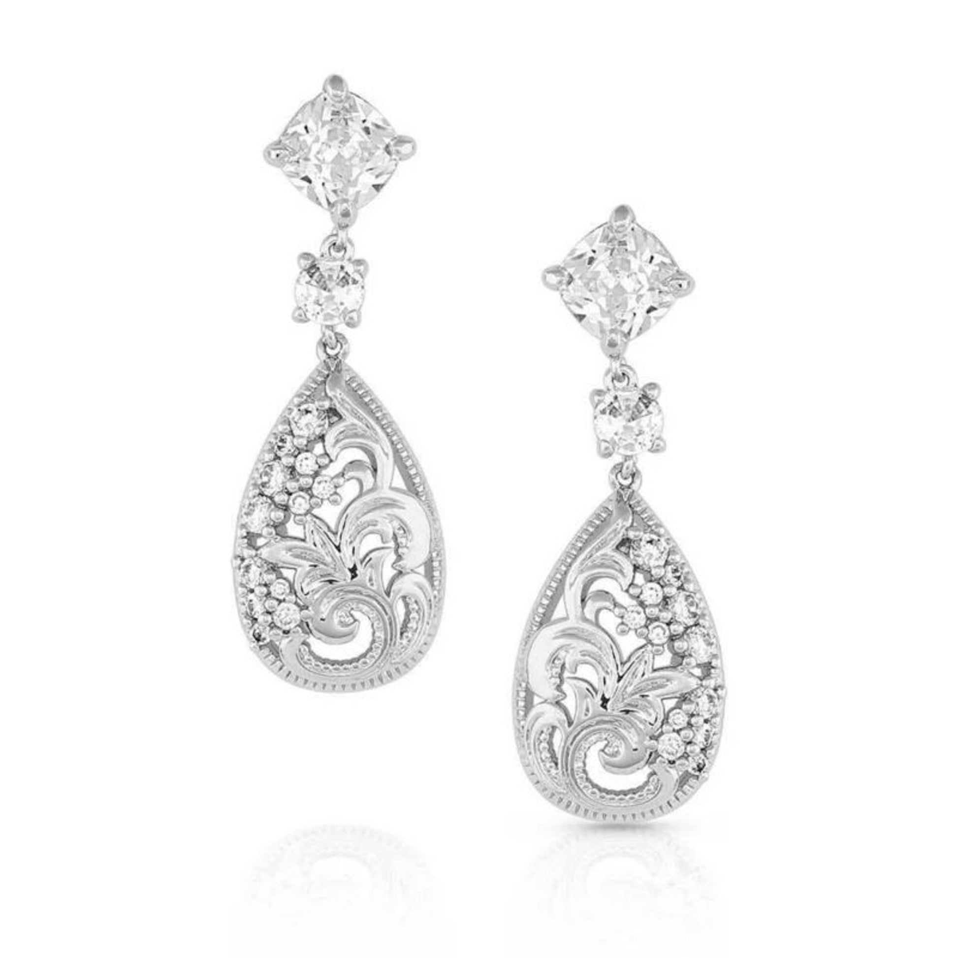 Montana Silversmiths Moonlight Garden Crystal Earr