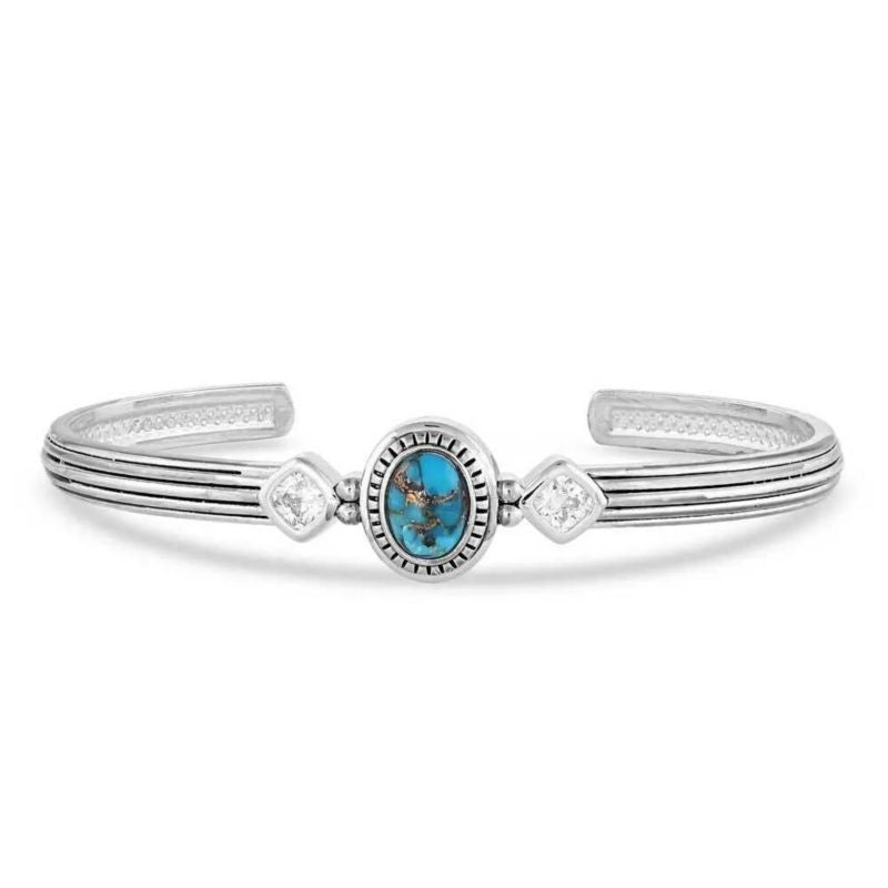 Montana Silversmiths Open Night Sky Turquoise Cuff