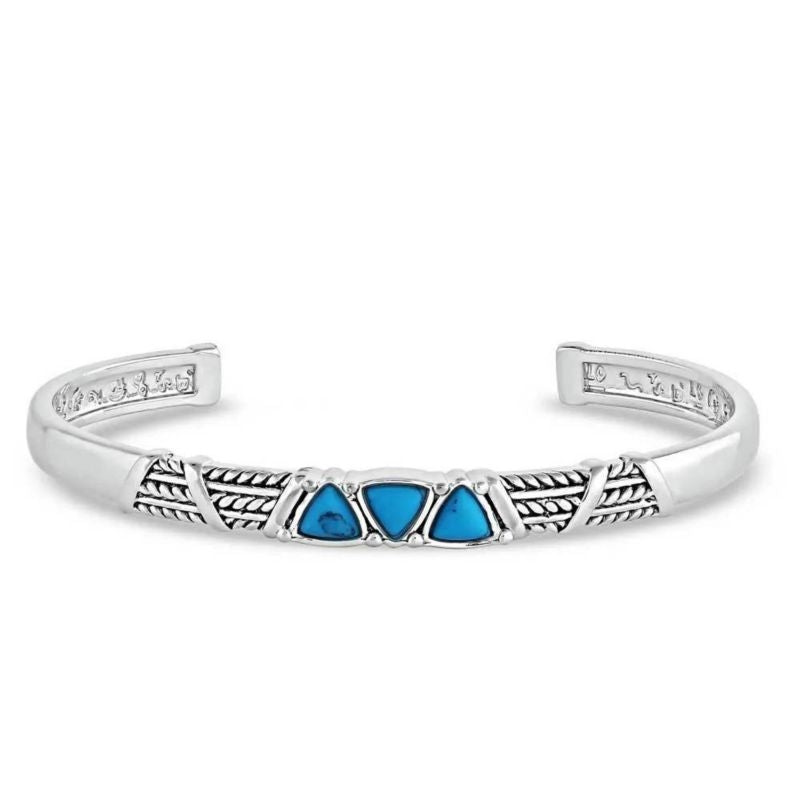 Montana Silversmiths Trilogy Trillion Turquoise Cu