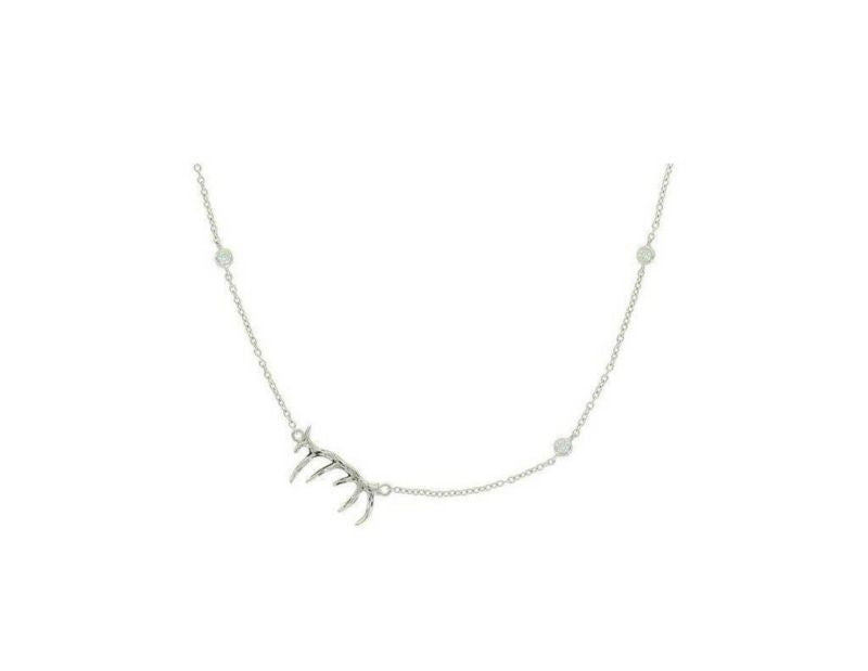 Montana Silversmiths Dainty Elk Antler Necklace