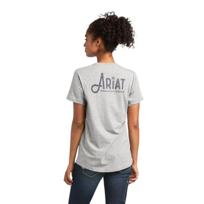 Ariat Ladies Rebar Workman Graphic Ariat Logo T-Sh
