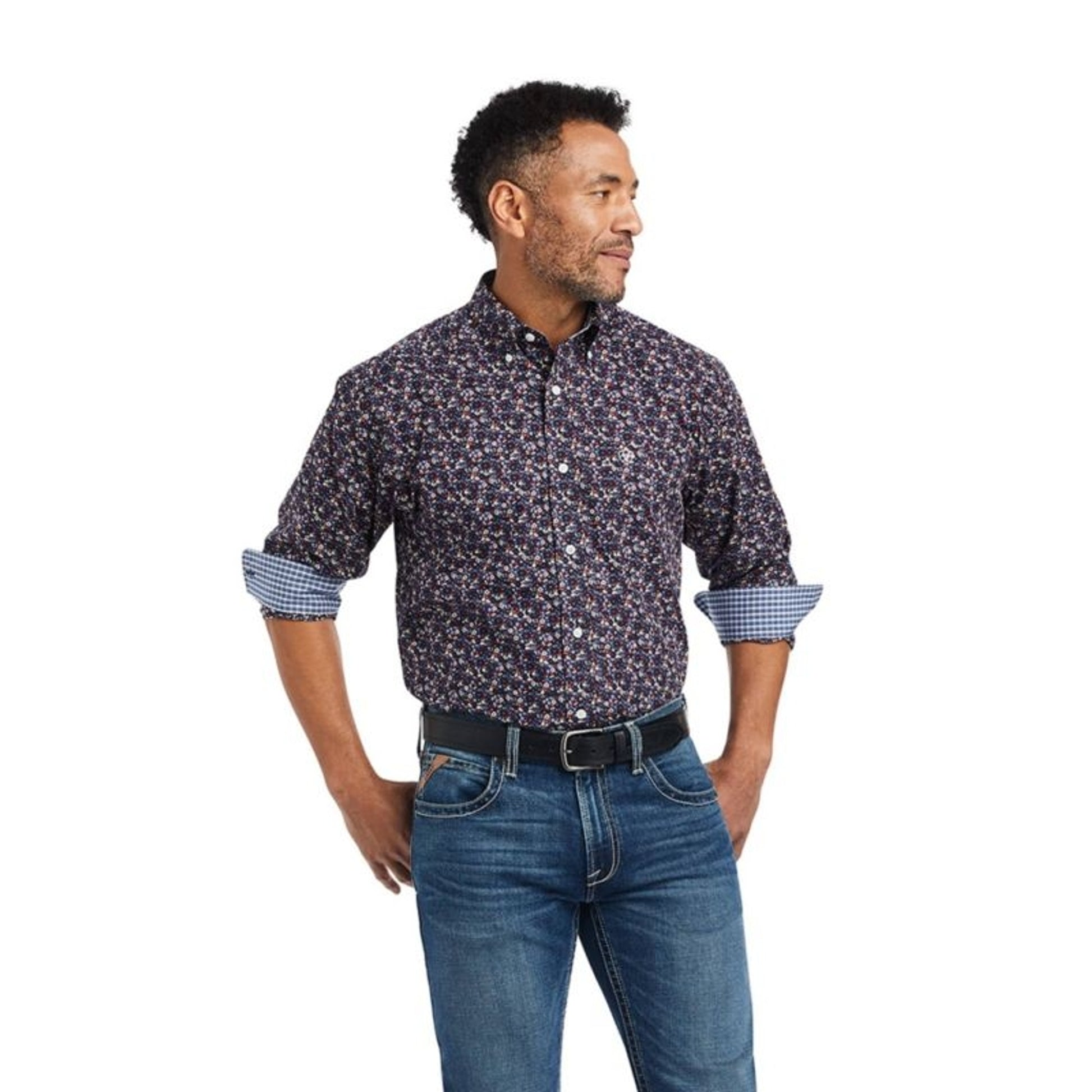 Ariat Mens Wrinkle Free Elliott Fitted Shirt