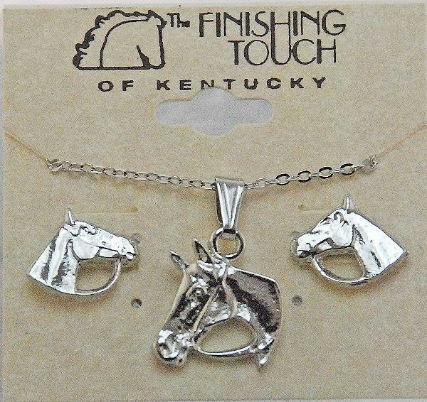Finishing Touch Horse Head Gift Set 18in Silver