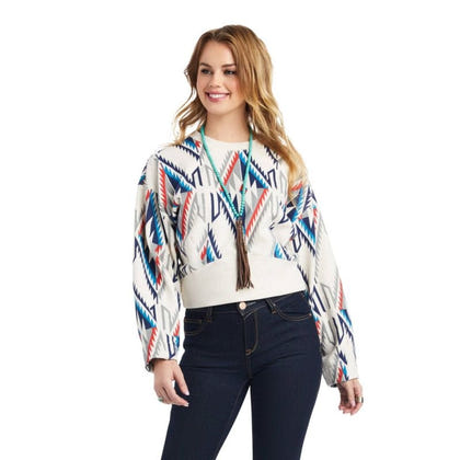 Ariat Ladies Cropped Chimayo Sweatshirt