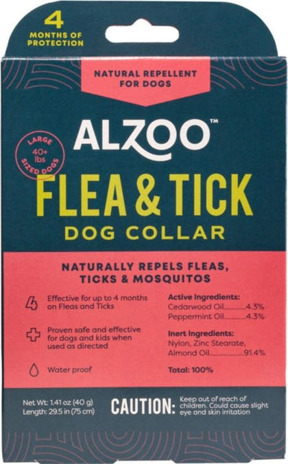 Alzoo Plant Based Flea And Tick Dog Collar
