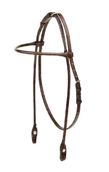 Tory English Bridle Roll Browband Headstall Arab