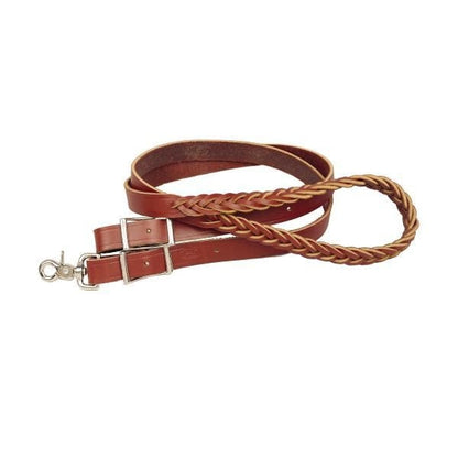 Tory Latigo Leather 5 Plait Braided Roping Rein