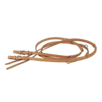 Tory Leather Split German Martingale Reins Black