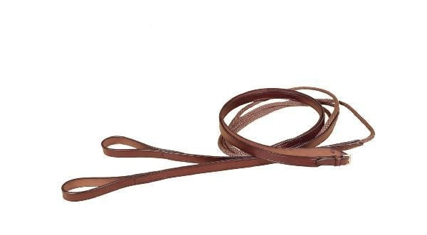 Tory Polo Style Draw Reins 17 1/2FT Havana