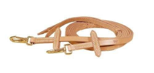 Tory Single Ply Bit Stop Rein 5/8x7 Bk/Gry
