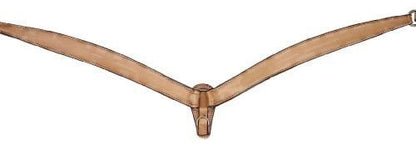 Tory Bridle Leather Tapered Breast Strap Bk/Gry