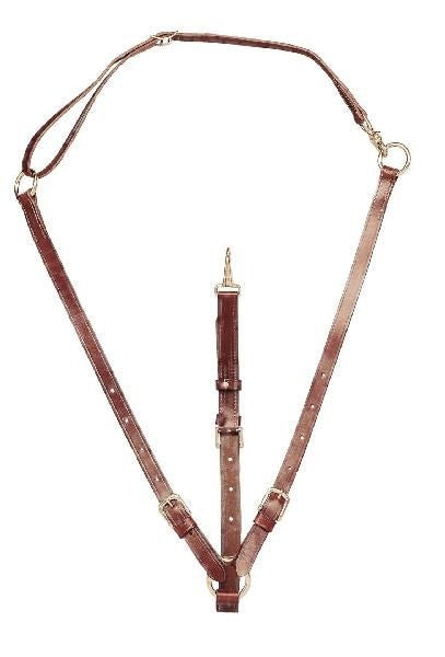 Adjust Training Martingale Neck Strap/Nickel Brn