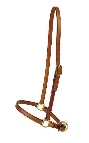 3/4In Grooming Halter - Brass Hardware Horse Brn