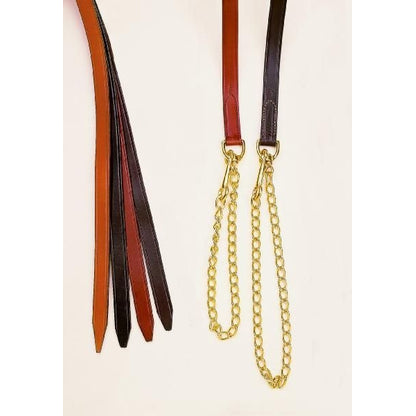 Tory 1In Single Ply Lead - Brass Chain Oakbark