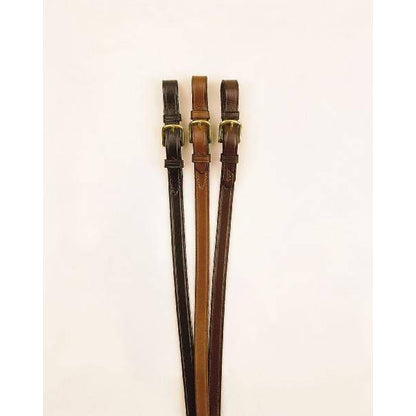 Tory Bridle Leather Lead - Brass Buckle 3/4x7 Blk