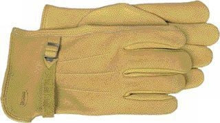 Unlined Deerskin Gardening Work Gloves XL Brown