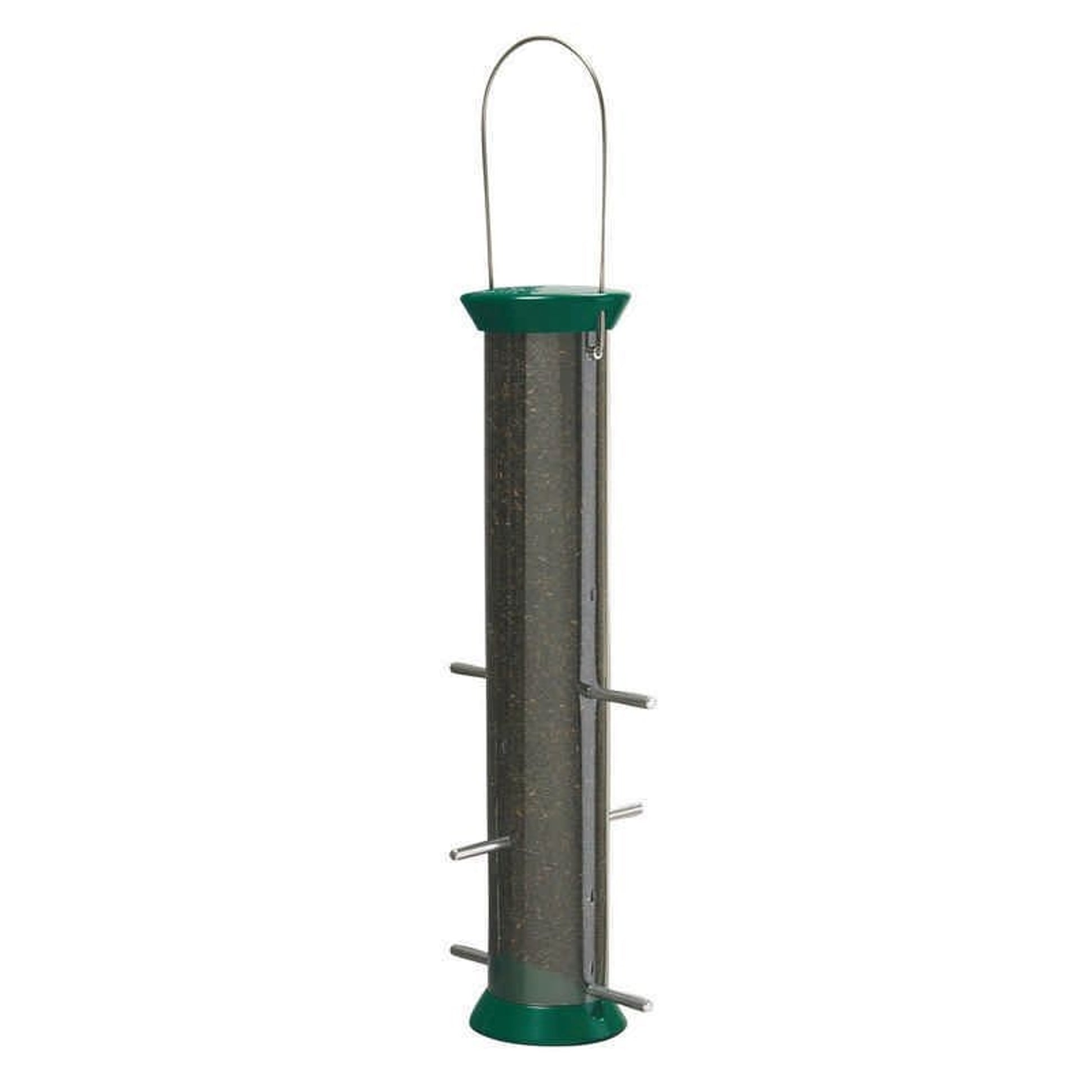 Droll Yankees Metal Thistle Feeder Green