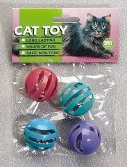 Slotted Balls Cat Toy 4.5x4.75x3