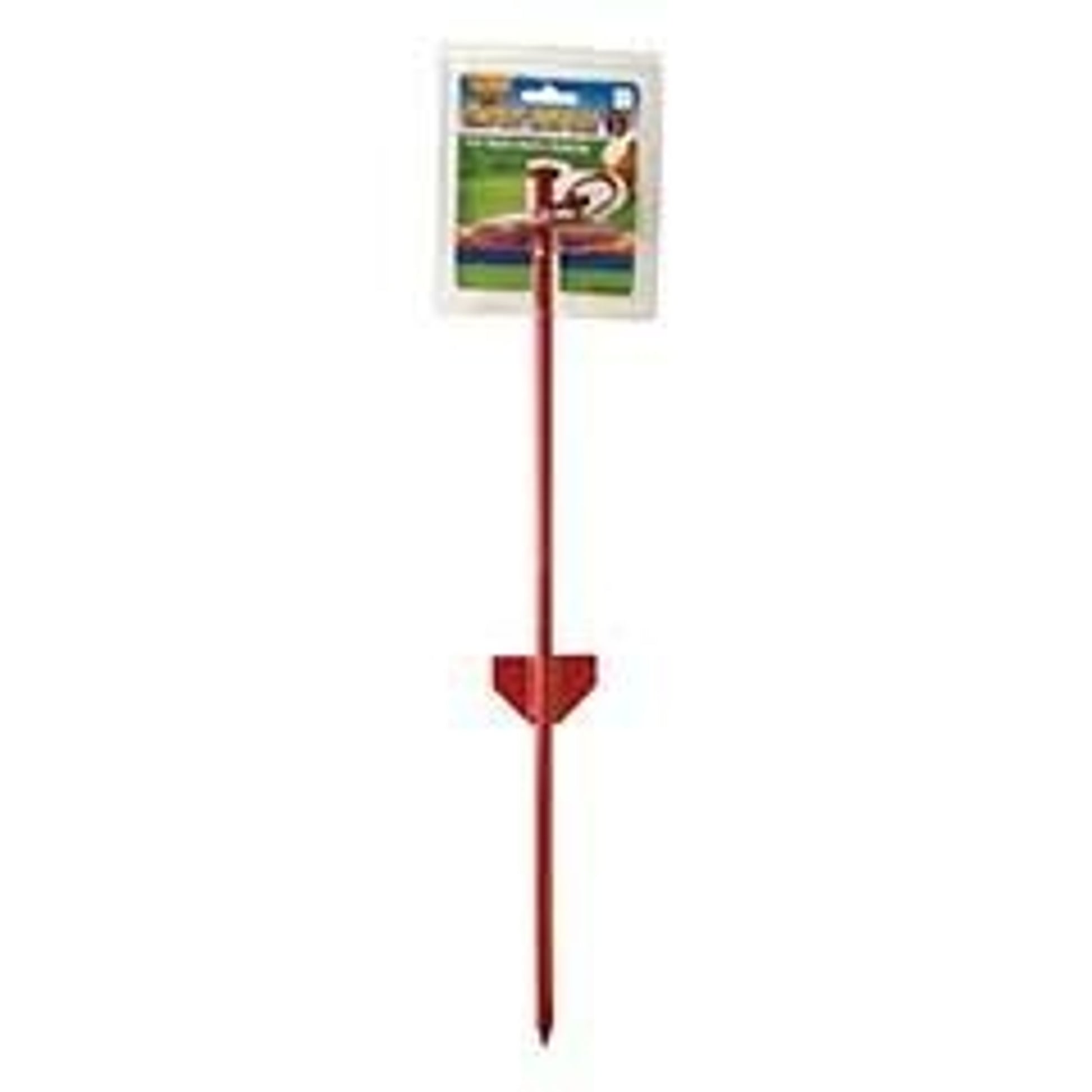Tie Out Stake For Dogs 5 x 4 x 24.75 Red