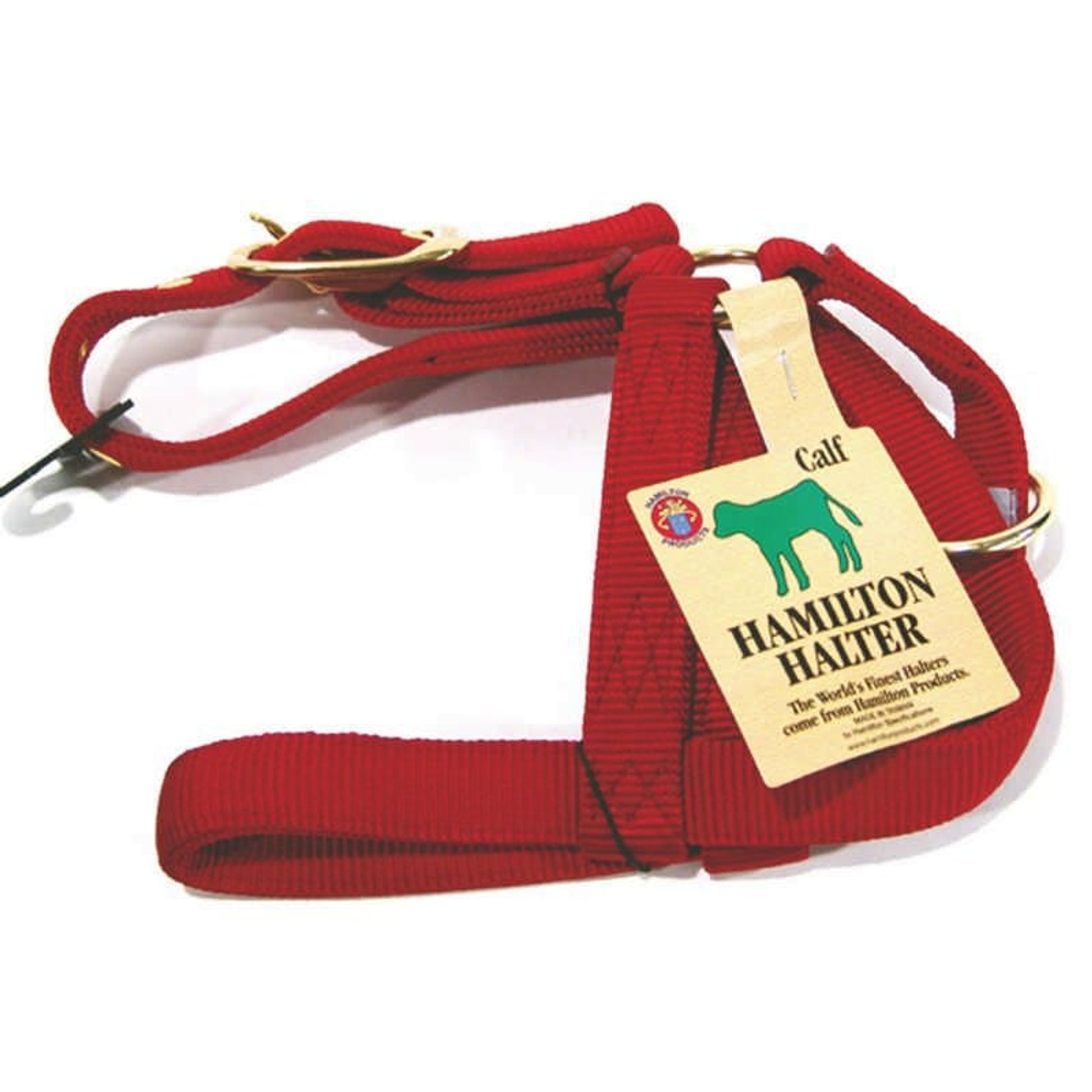 Hamilton Turnout Halter For Calves 7x3.5x1.5 Red