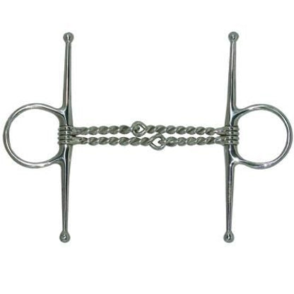 Coronet Double Twisted Wire Full Cheek Snaffle Bit