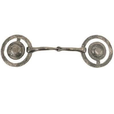 Coronet Show Snaffle with Concho/Engraving Bit 5