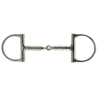 Coronet Copper Roller Dee Snaffle Bit