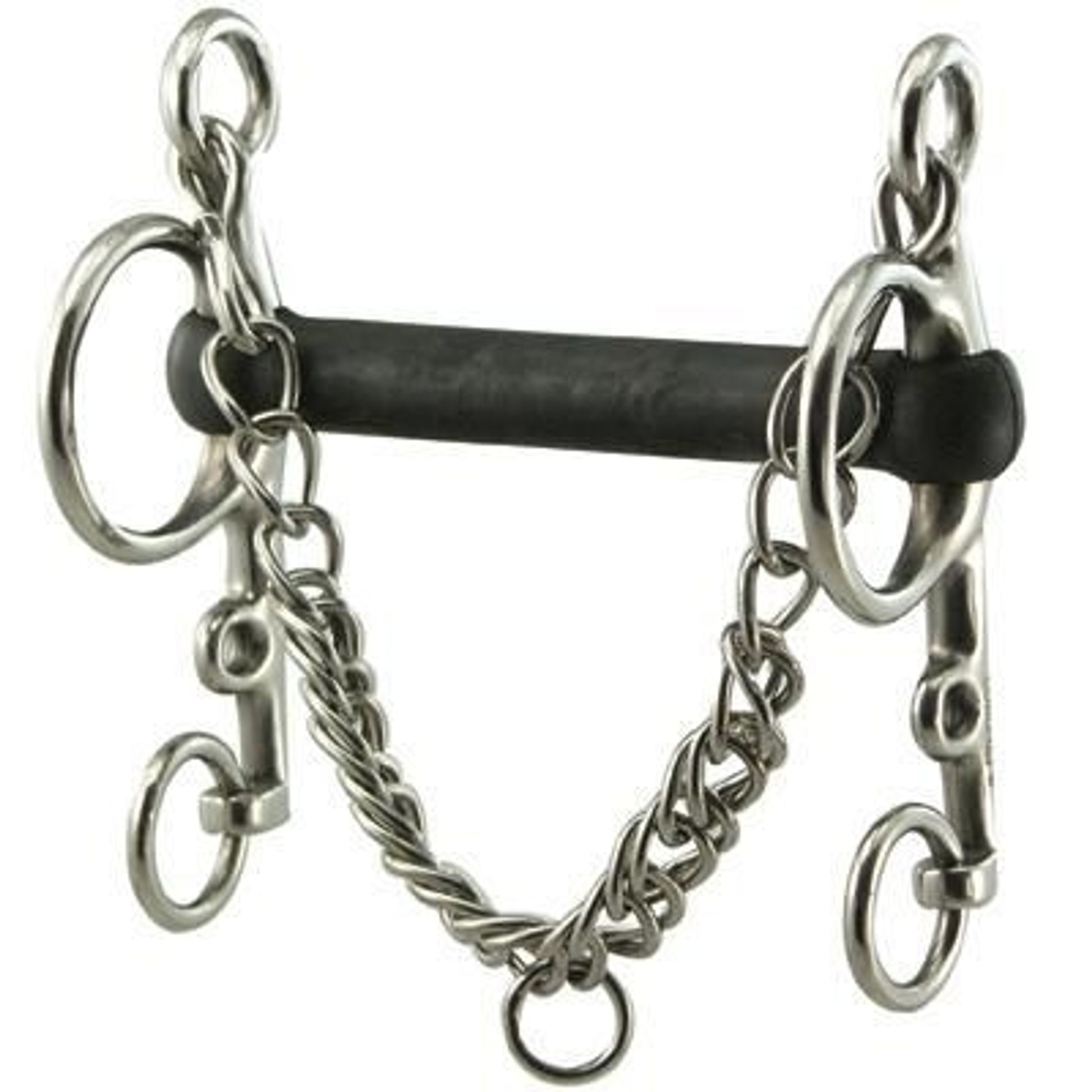 Coronet Flexible Rubber Mouth Pelham Bit 5
