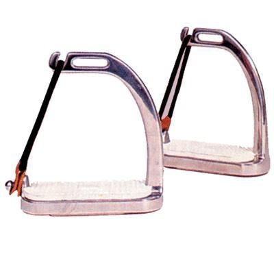 Coronet Peacock Stirrup Irons with Pads 4