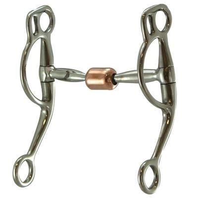 Training Double Rein Snaffle with Copper Roller Bit 5
