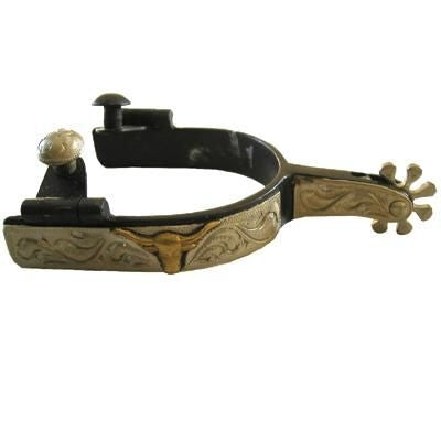 Coronet Engraved Roping Spur