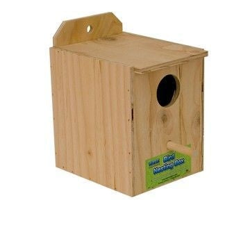 Parakeet Nest Box 7.5x7.75x6.25 Nat