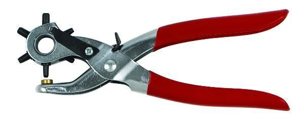 Perris Leather Hole Punch Red