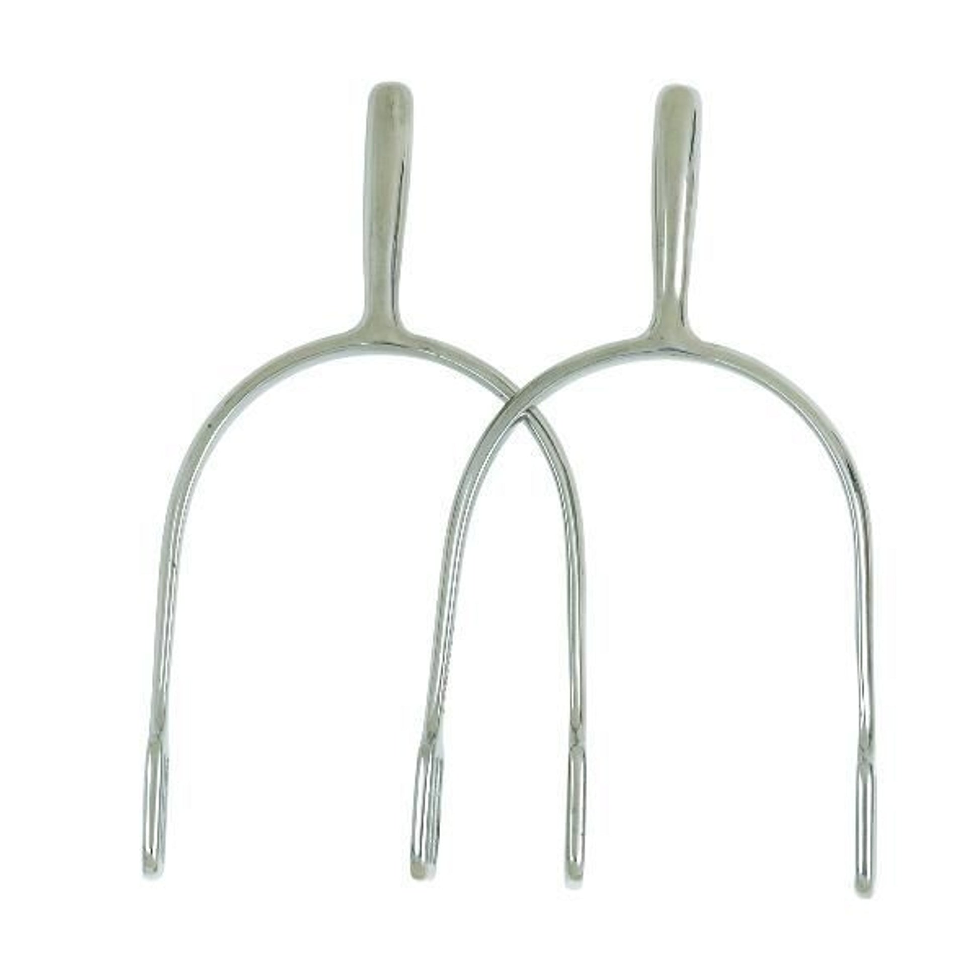 Perris Ladies Rounded Dressage Spurs 1.5 Bk/Wh