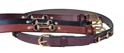 Tory Leather 1 Inch Snaffle Bit Belt