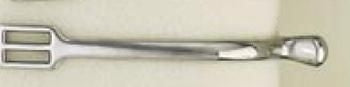 Centaur Stainless Steel Ladies Blunt Spur -Bk/Wh