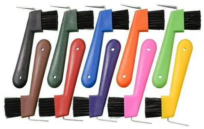 Plastic Hoof Pick Brush Combo Purple