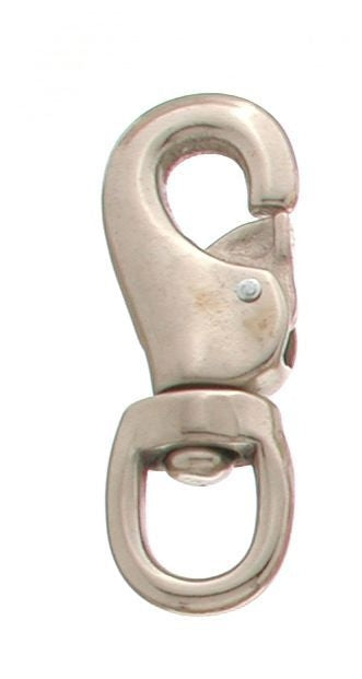 Tough1 Nickel Plated Jumbo Bull Snap 7/8 Brn