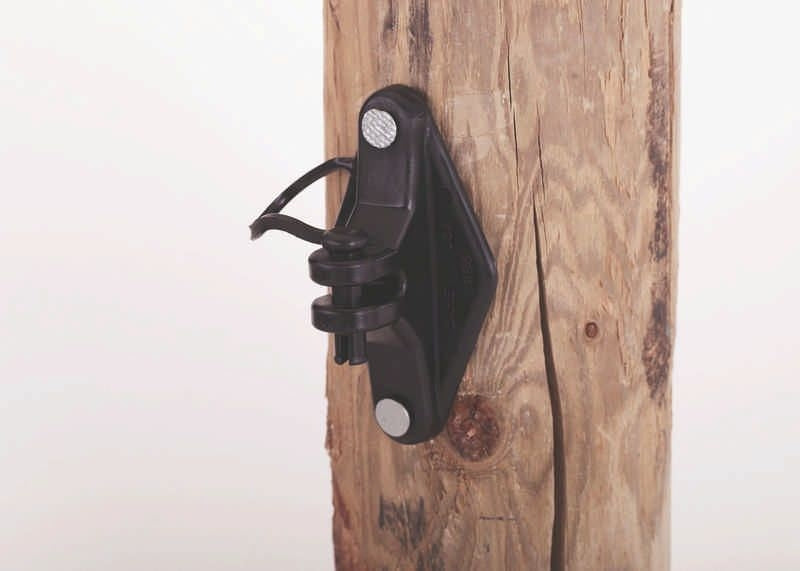 Dare Product Wood Post Pinlock Insulators 25Pk Blk