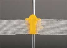 Dare Prod Round Post Tape Insulators 25 Pk Yellow
