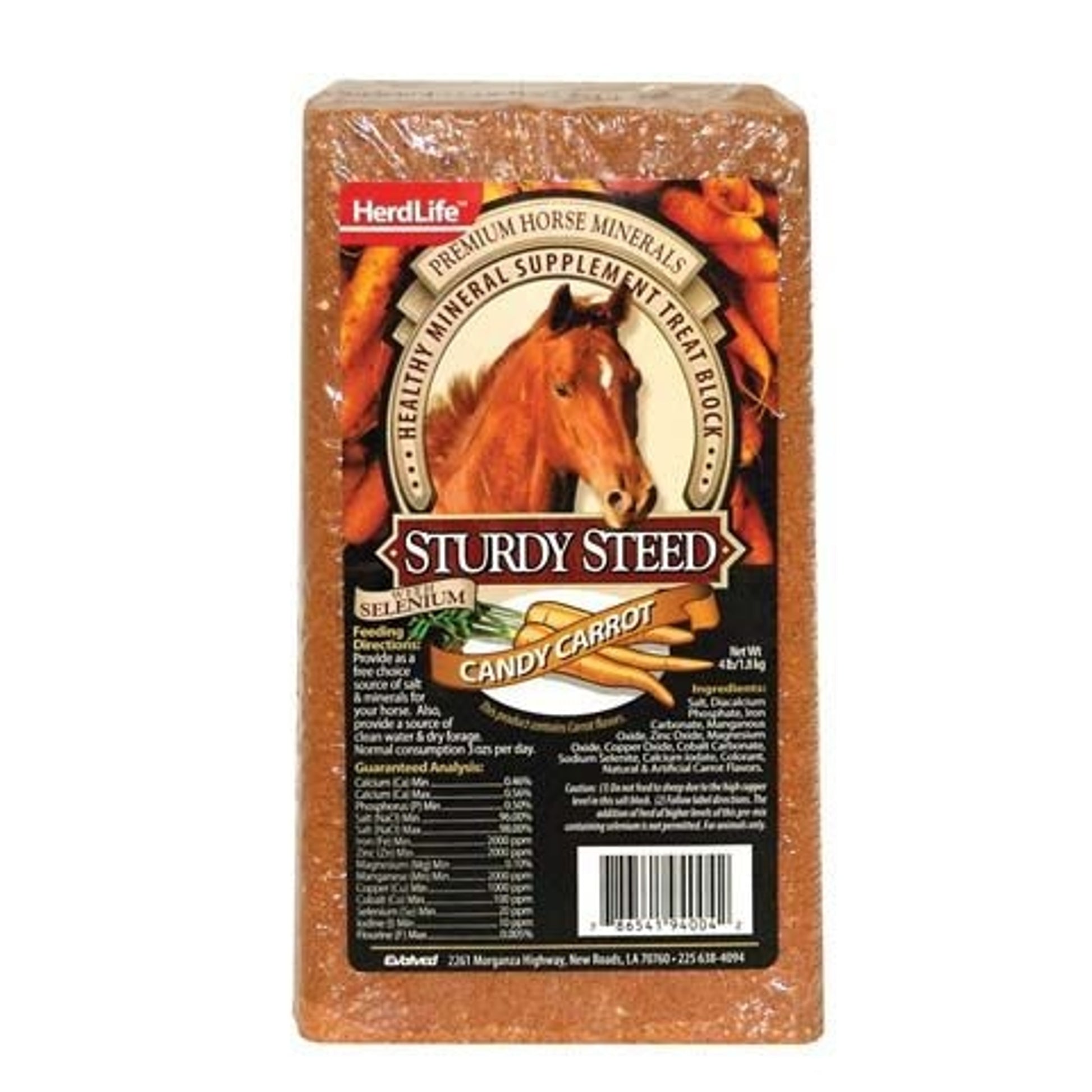 Sturdy Steed Horse Block 4 Lb Carrot