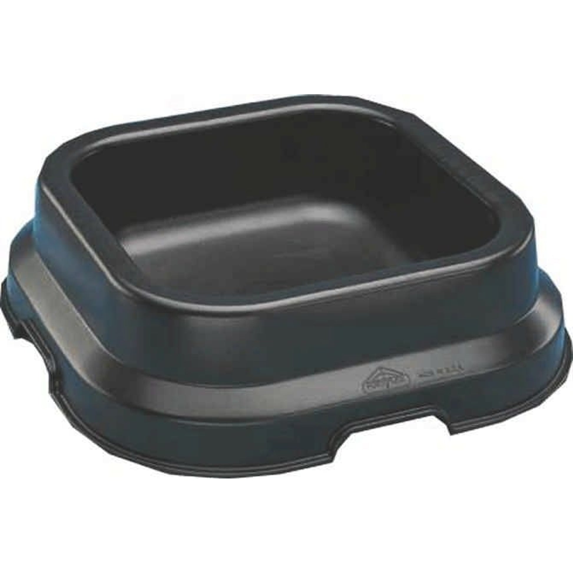Square Lo Pan Feeder Slp-10 10 Quart Black